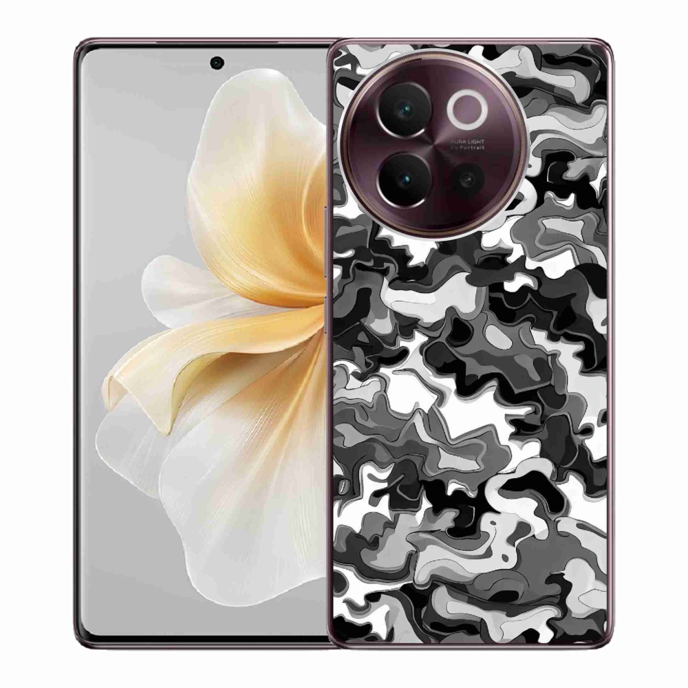 Gelový kryt mmCase na Vivo V40 Lite 5G - maskáčový vzor 3