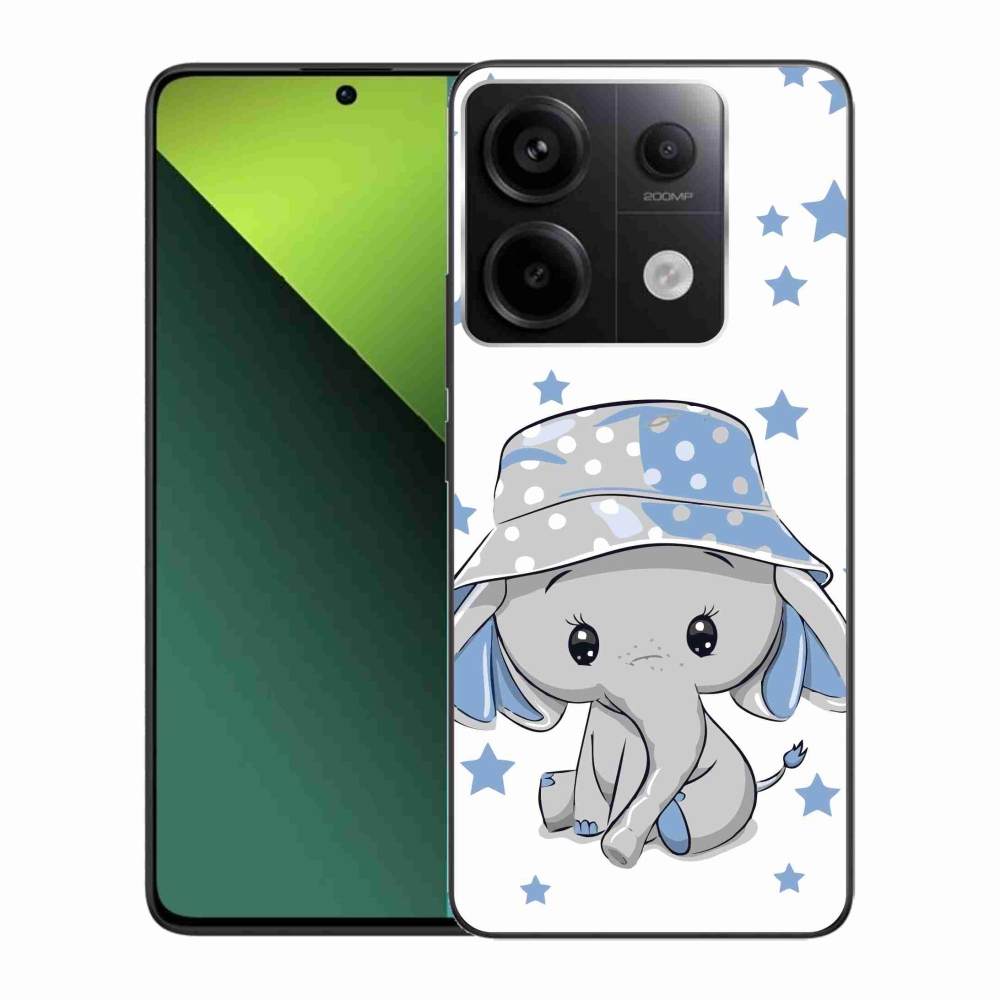 Gelový kryt mmCase na Xiaomi Redmi Note 13 Pro 5G/Poco X6 5G - modrý slon