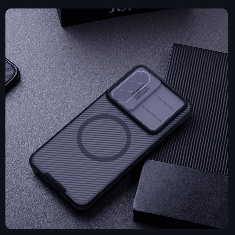 Nillkin CamShield PRO Magnetic Zadní Kryt pro Samsung Galaxy A57 Transparent Black