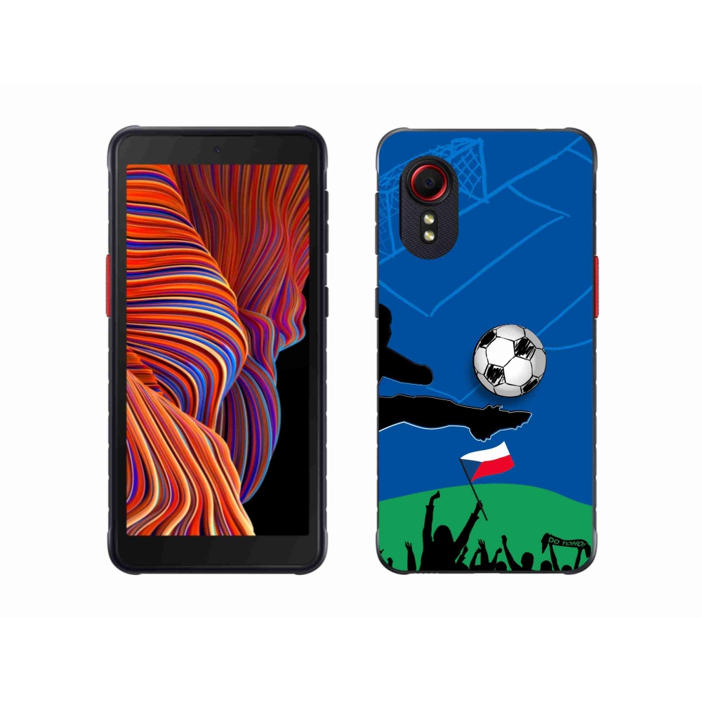 Gelový kryt mmCase na Samsung Galaxy Xcover 5 - fanoušci fotbalu