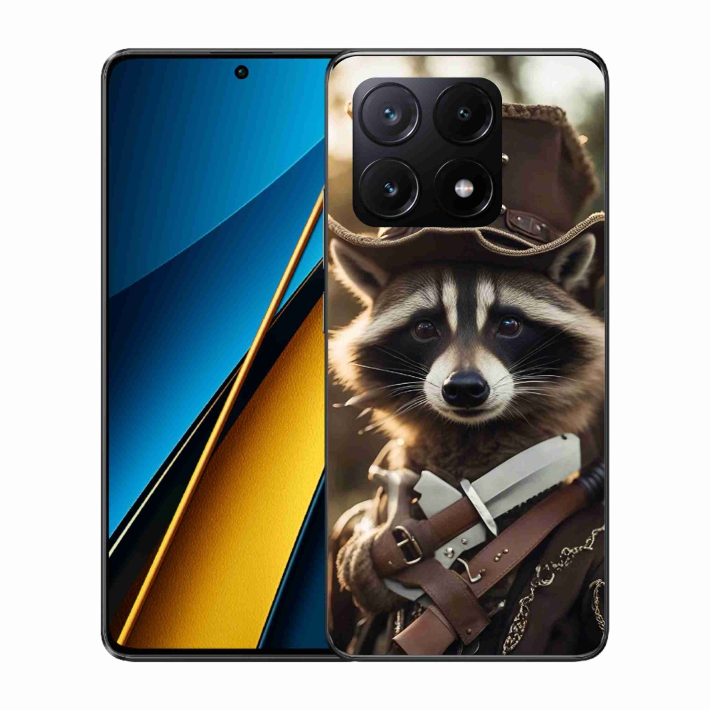 Gelový kryt mmCase na Xiaomi Poco X6 Pro 5G - mýval v uniformě
