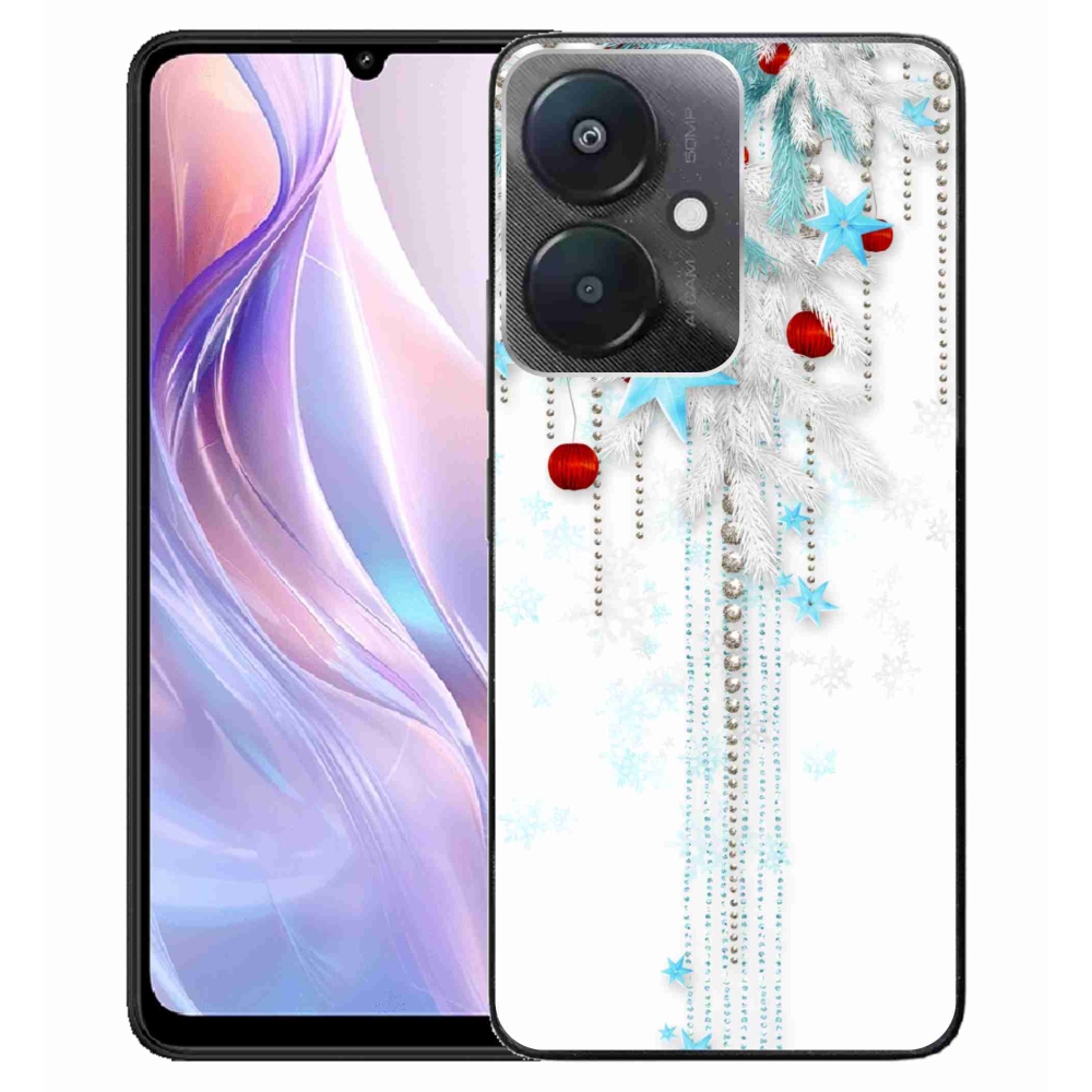 Gelový kryt mmCase na Xiaomi Redmi 13C 5G - vánoční ozdoby