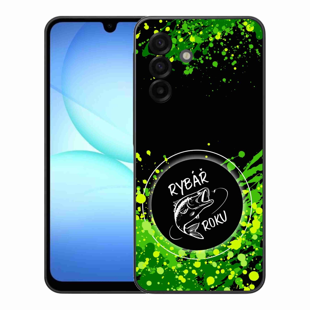 Gelový kryt mmCase na Samsung Galaxy A17 5G - rybář roku černé pozadí