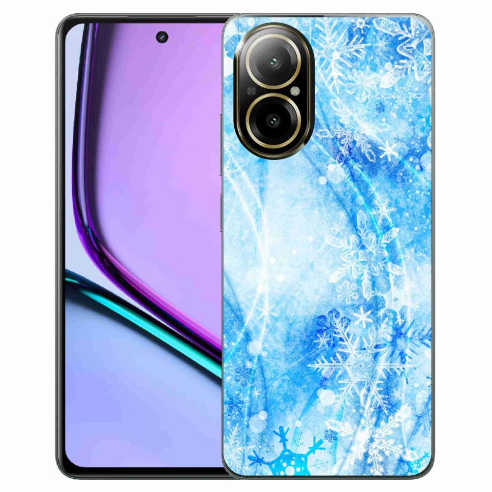 Gelový kryt mmCase na Realme C67 - sněhové vločky