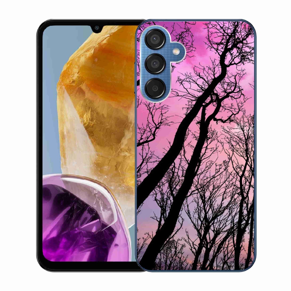 Gelový obal mmCase na Samsung Galaxy M15 5G - opadané stromy
