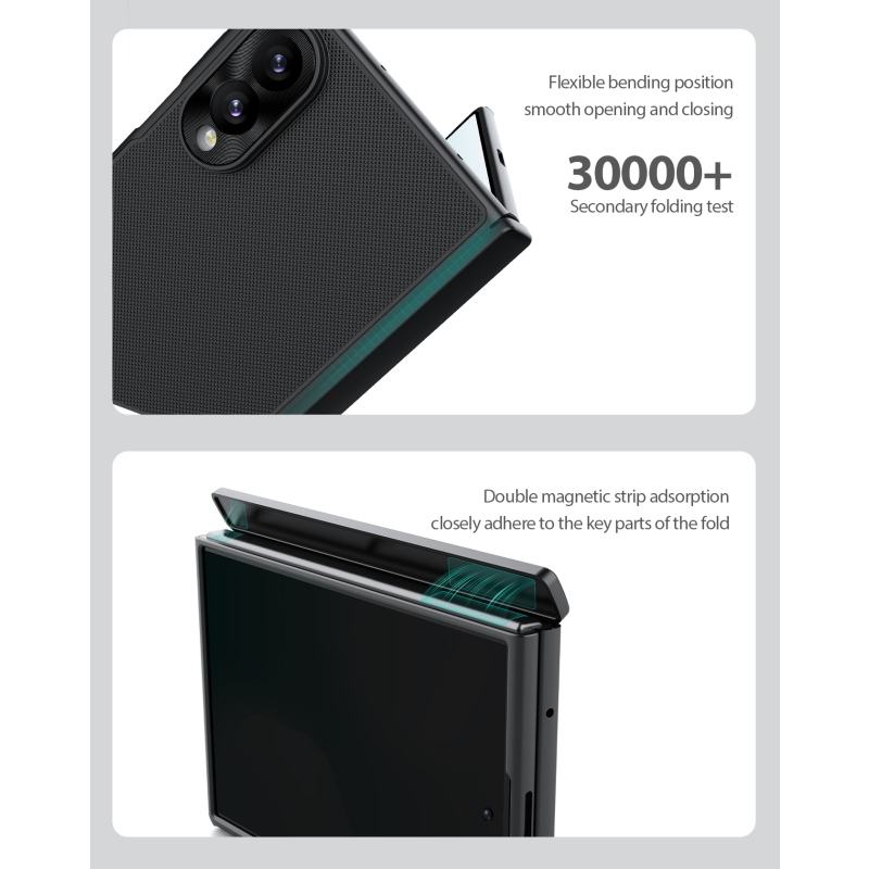 Nillkin Super Frosted FOLD Magnetic Zadní Kryt pro Samsung Galaxy Z Fold 8 Black