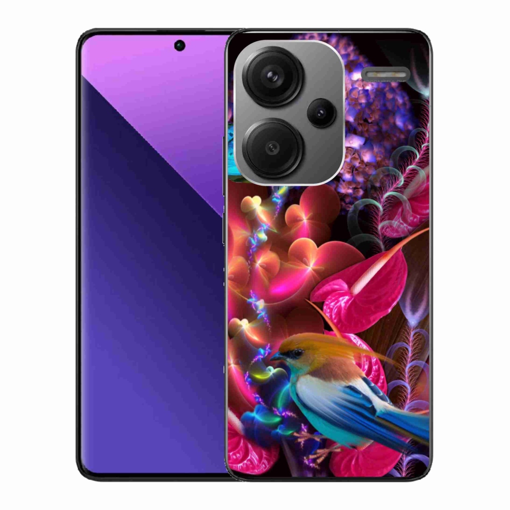 Gelový kryt mmCase na Xiaomi Redmi Note 13 Pro+ 5G - barevné květiny