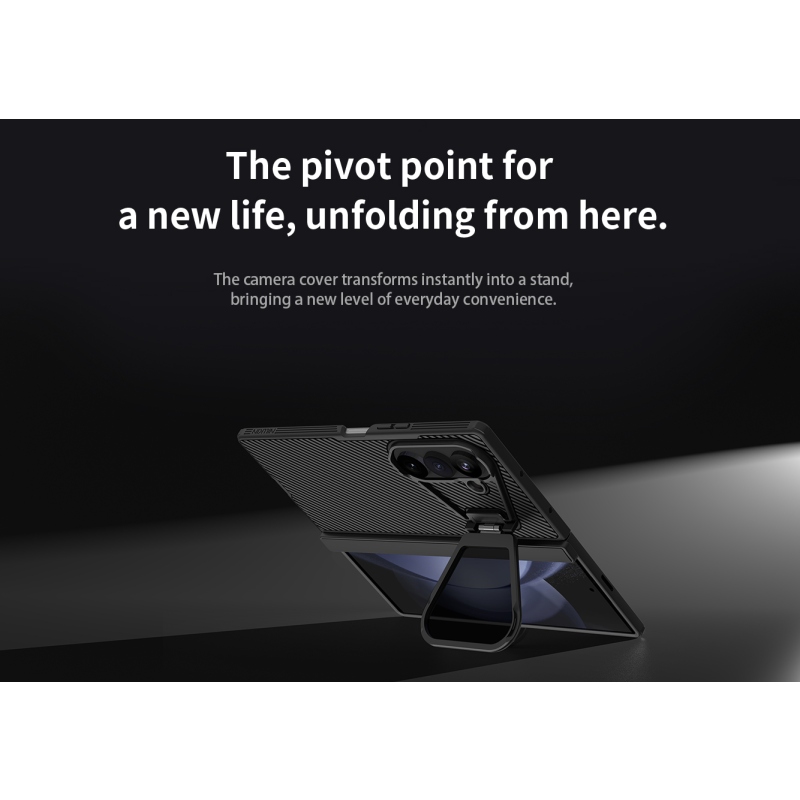 Nillkin CamShield Prop Magnetic (Transparent Lens) Zadní Kryt pro Samsung Galaxy Z Fold 8 Ultra Black