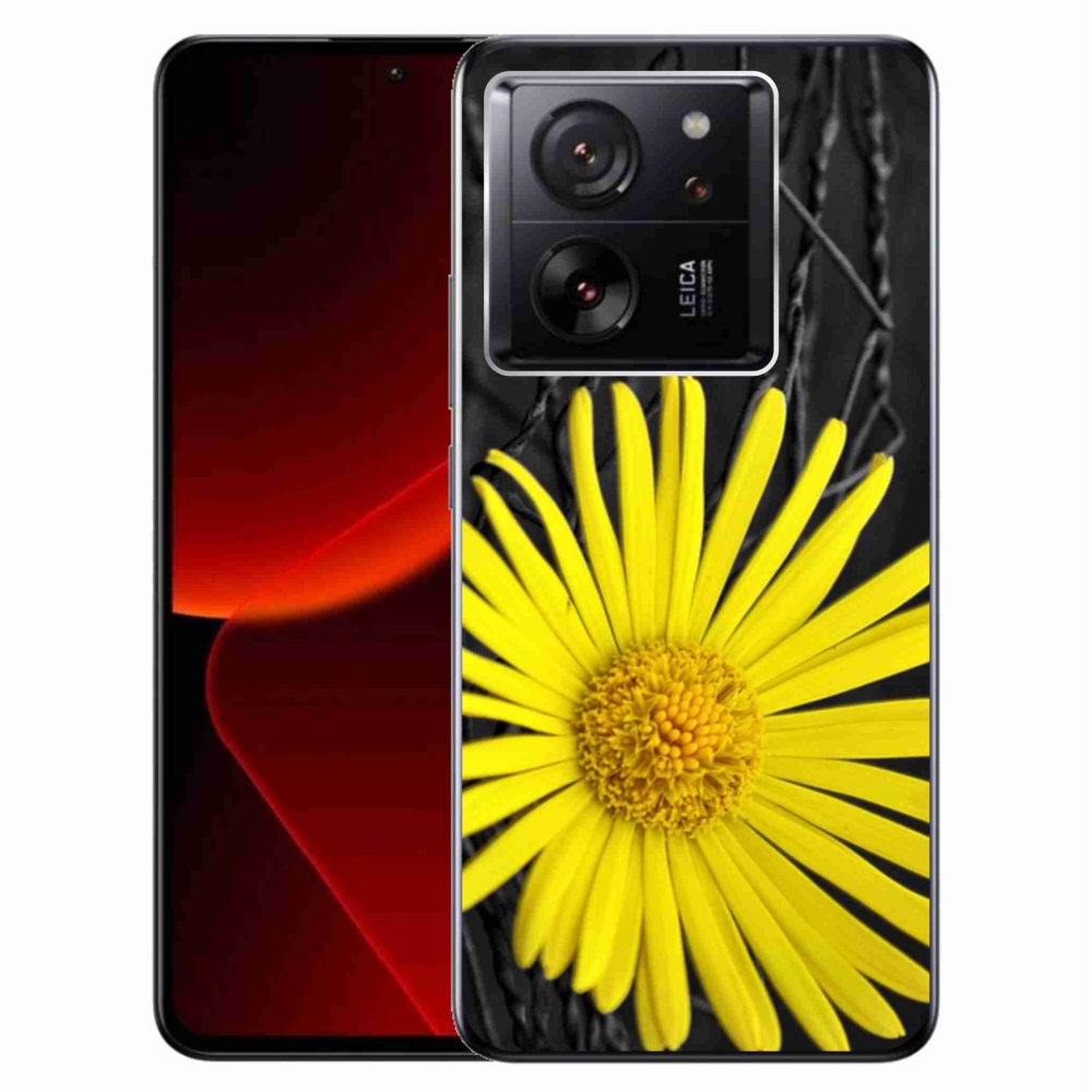 Gelový kryt mmCase na Xiaomi 13T/13T Pro - žlutá květina