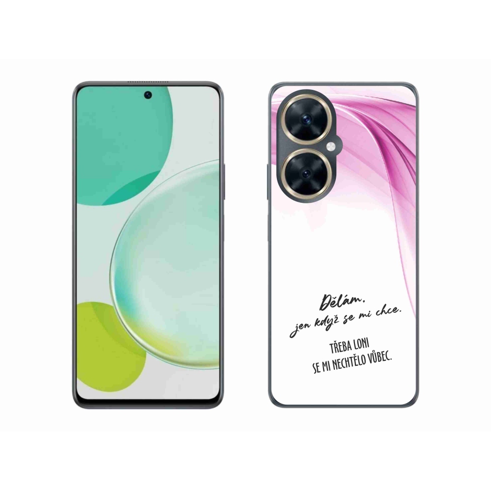 Gelový kryt mmCase na Huawei Nova 11i - vtipný text 12 bílé pozadí