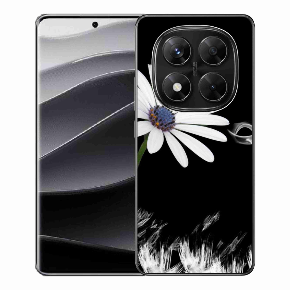 Gelový kryt mmCase na Xiaomi Redmi Note 14 Pro 5G/Poco X7 5G - bílá květina
