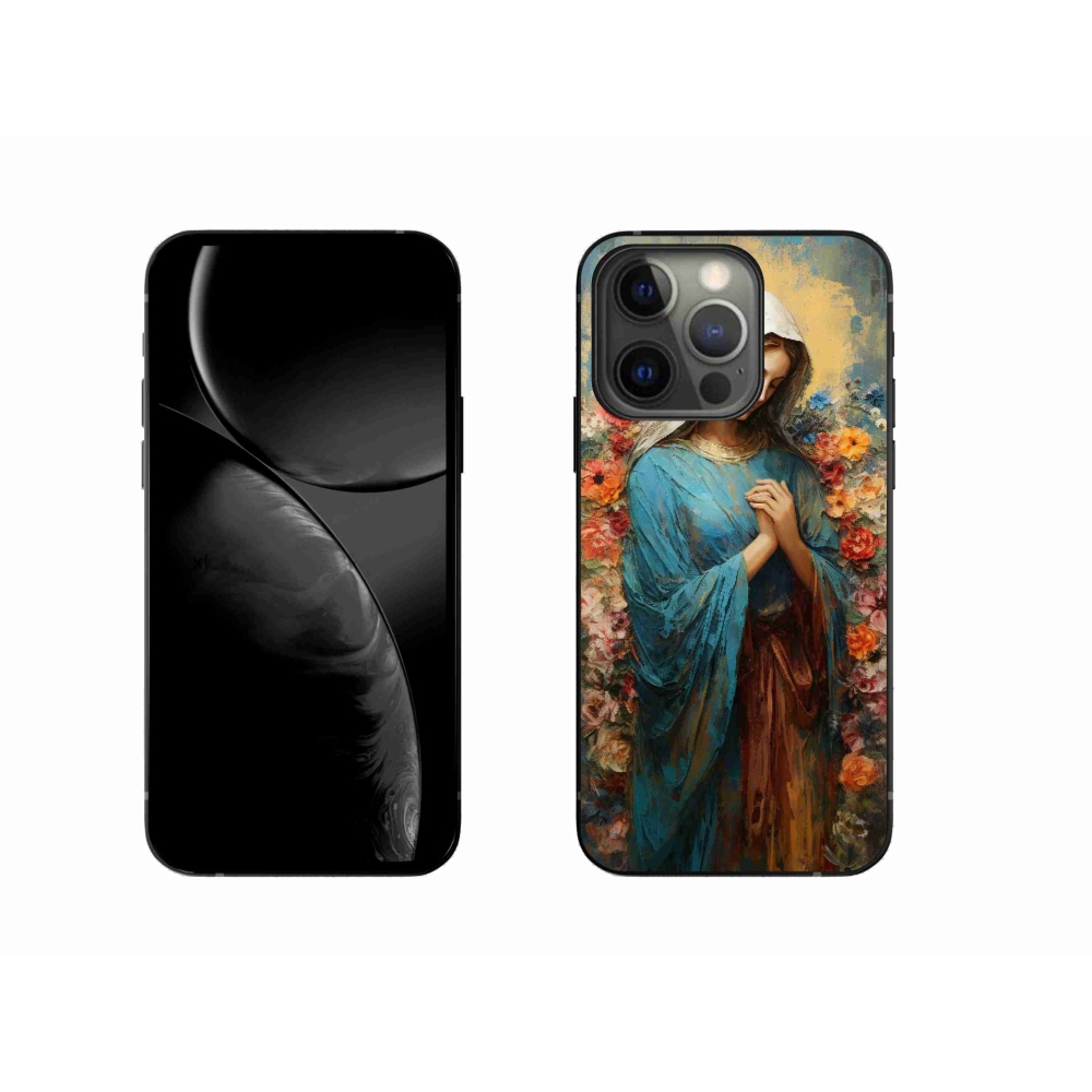 Gelový kryt mmCase na iPhone 13 Pro - svatá žena
