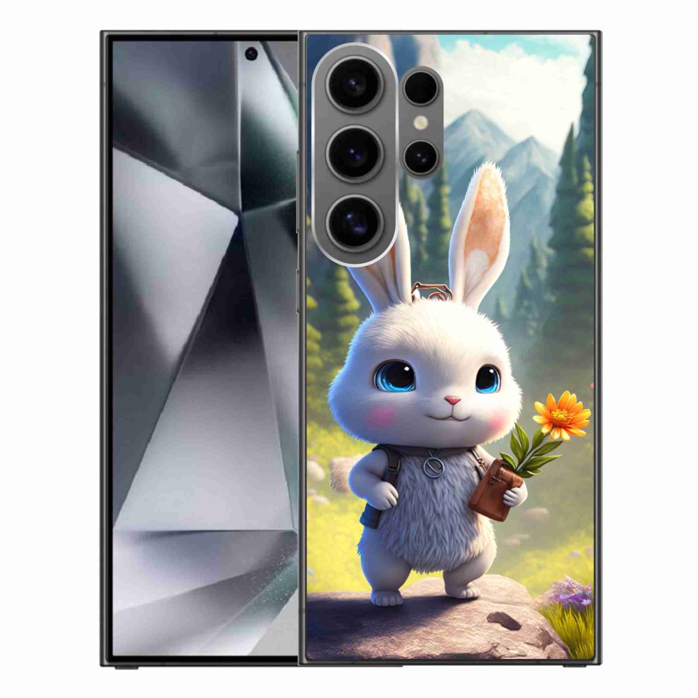 Gelový kryt mmCase na Samsung Galaxy S24 Ultra - roztomilý králíček