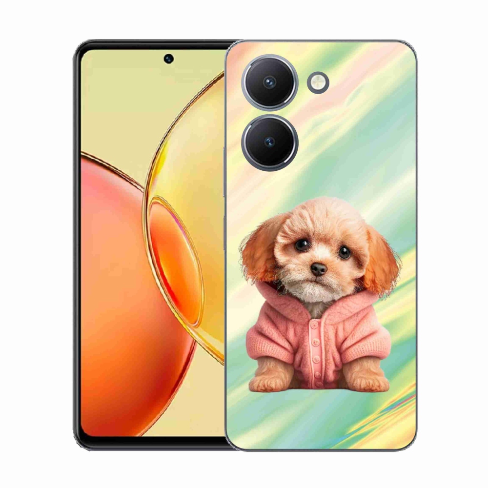 Gelový kryt mmCase na Vivo Y36 - štěně ve svetru