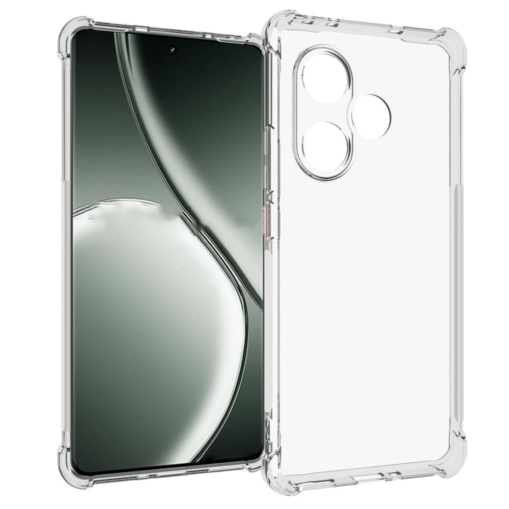Gelový obal s vyztuženými rohy na Realme GT 6 5G/GT 6T 5G - průhledný