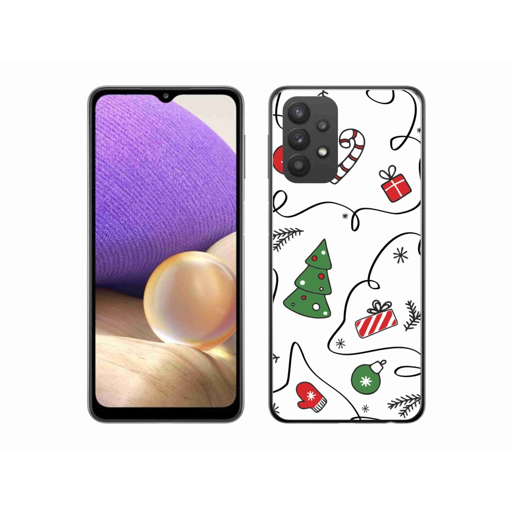 Gelový kryt mmCase na Samsung Galaxy A32 5G - vánoční motivy