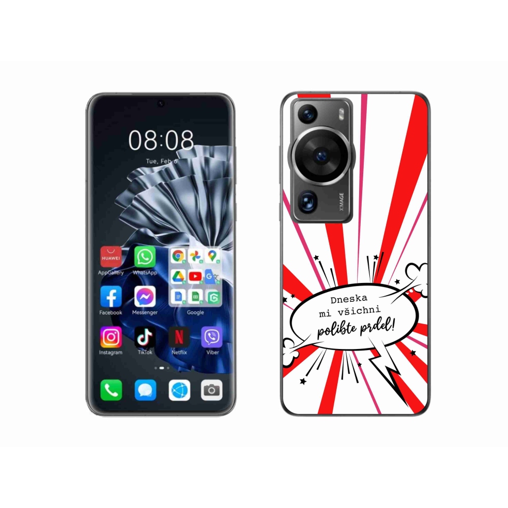Gelový kryt mmCase na Huawei P60 Pro - vtipný text 15 bílé pozadí