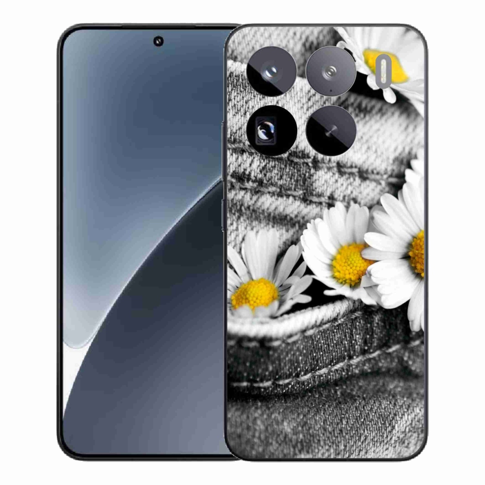 Gelový kryt mmCase na Xiaomi 15 Pro - kopretiny