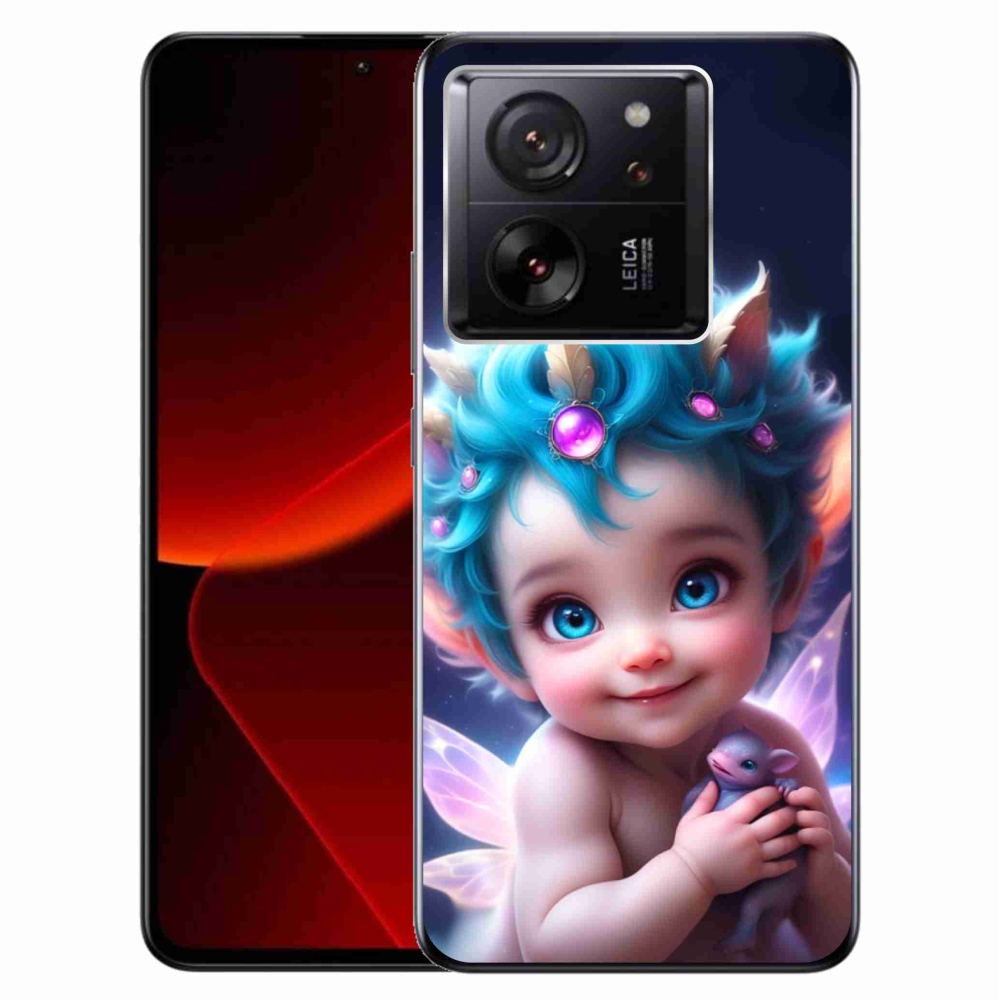 Gelový kryt mmCase na Xiaomi 13T/13T Pro - dítě s motýlími křídly