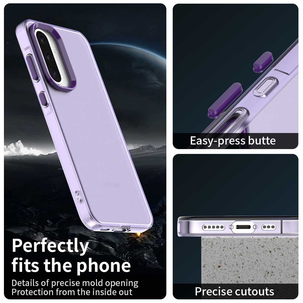 Candy matný gelový obal na Samsung Galaxy A36 5G/A56 5G - fialový