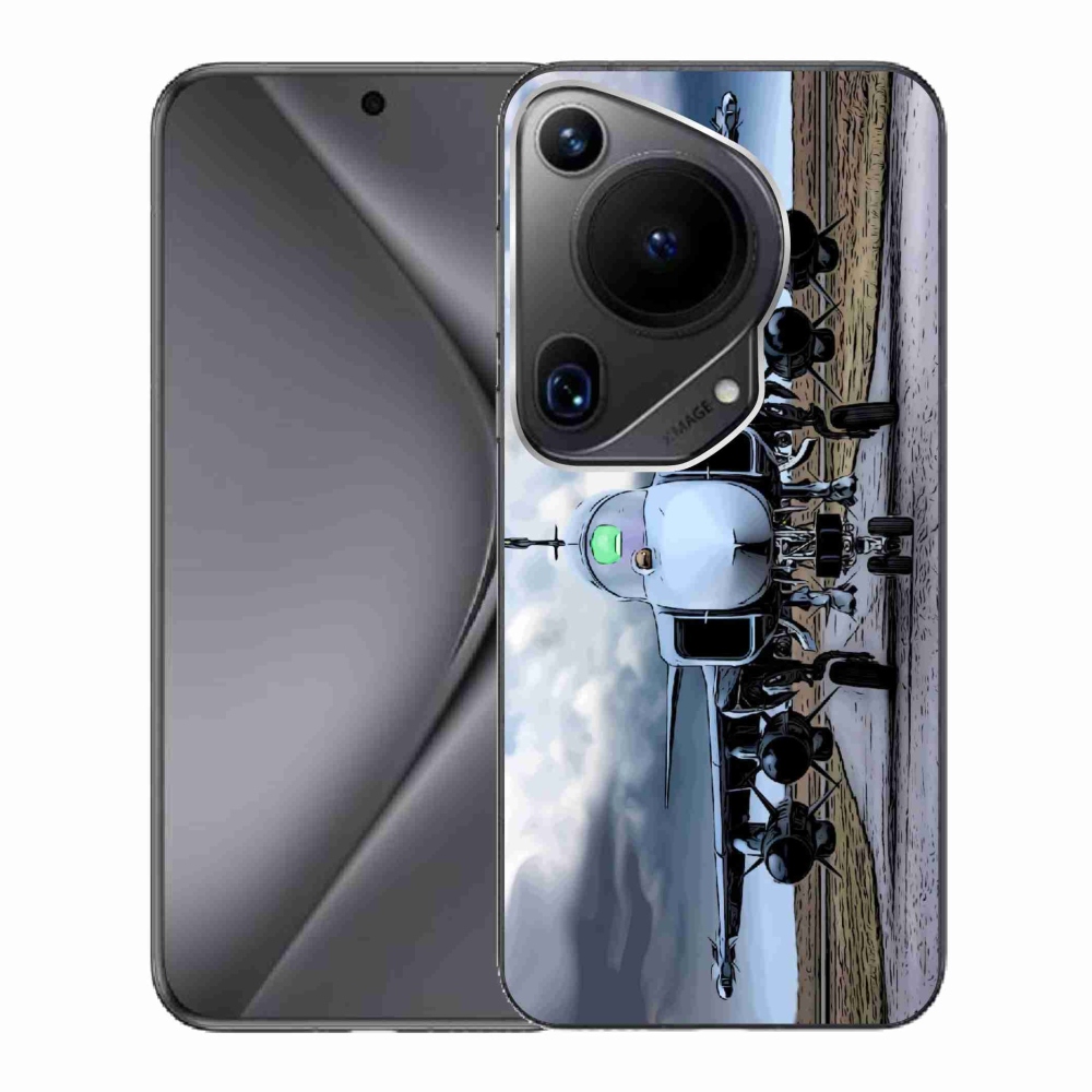 Gelový kryt mmCase na Huawei Pura 70 Ultra - vojenské letadlo
