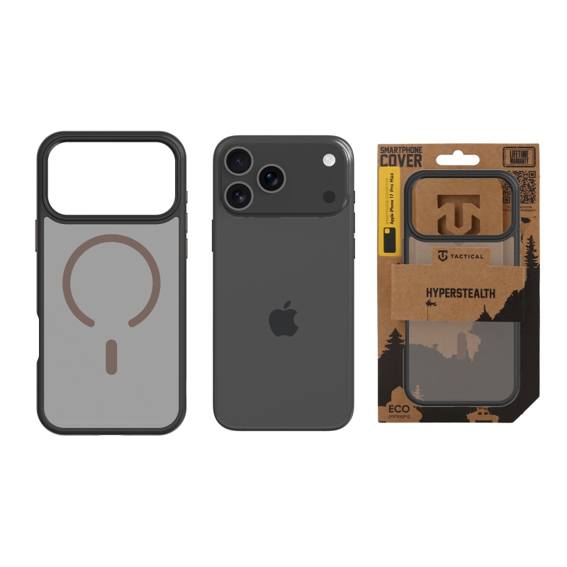 Tactical MagForce Hyperstealth 2.0 Kryt pro iPhone 17 Pro Max Black/Moucha Moose