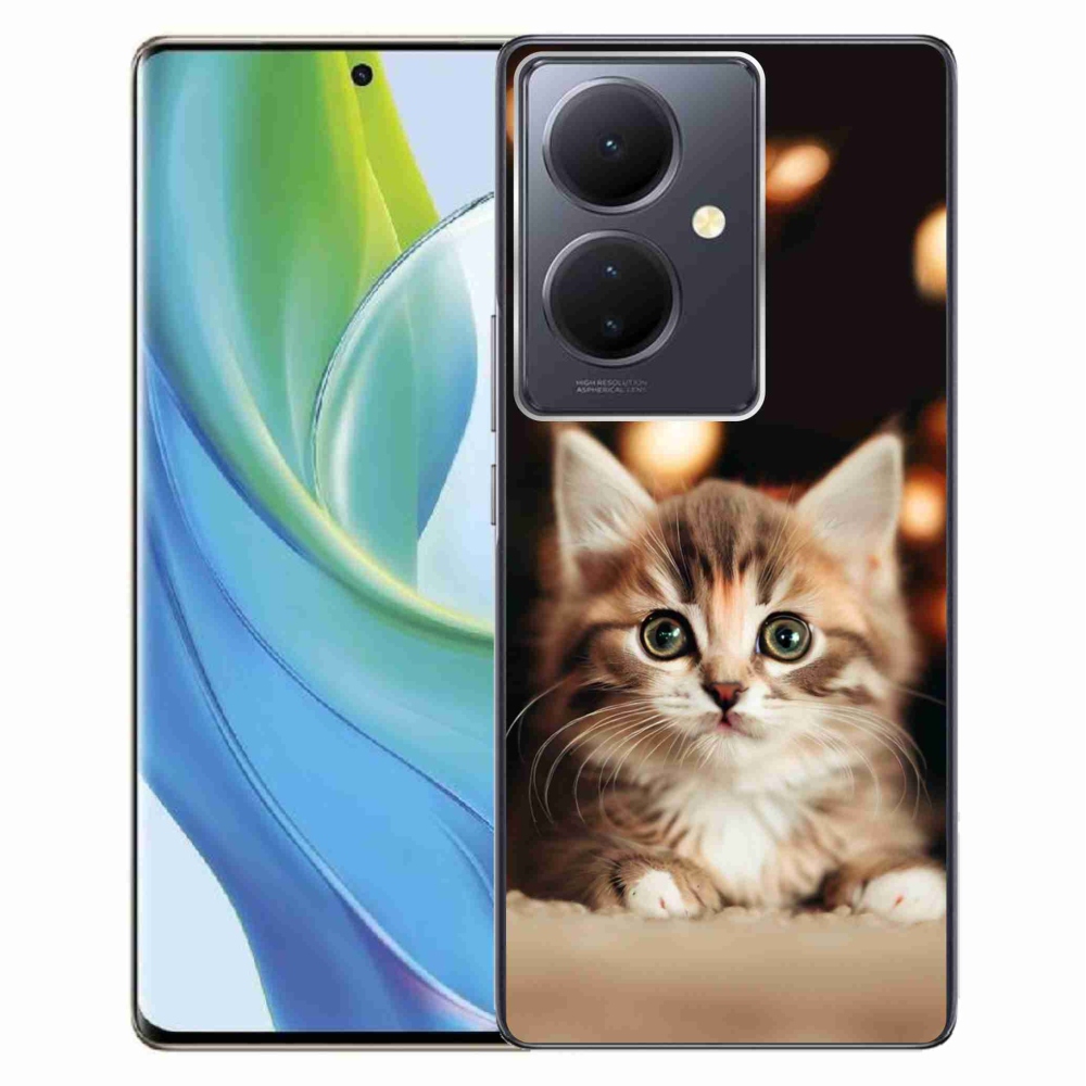 Gelový kryt mmCase na Vivo V29 Lite 5G - roztomilé kotě 2
