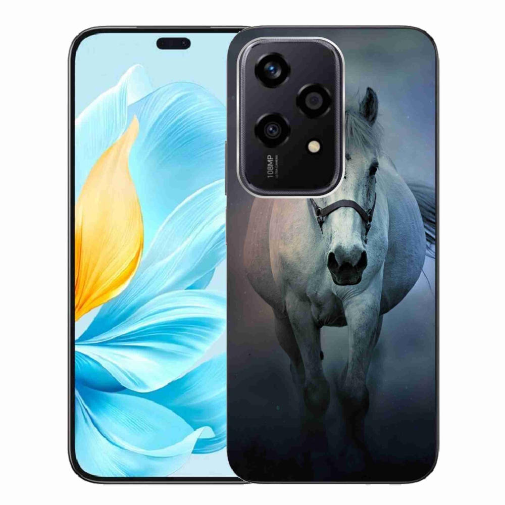 Gelový obal mmCase na Honor 200 Lite 5G - běžící bílý kůň