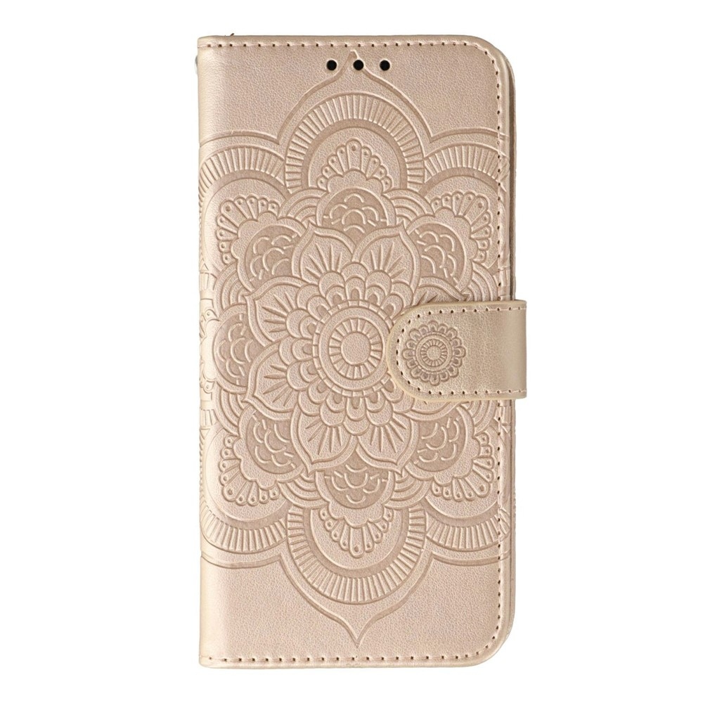 Mandala knížkové pouzdro na Xiaomi Redmi 15 5G - růžovozlaté