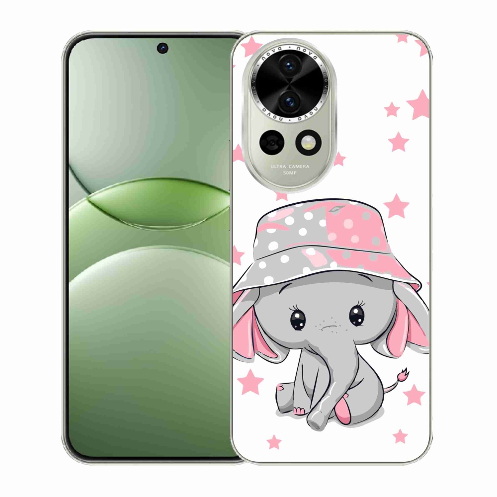 Gelový kryt mmCase na Huawei Nova 13 5G - růžový slon