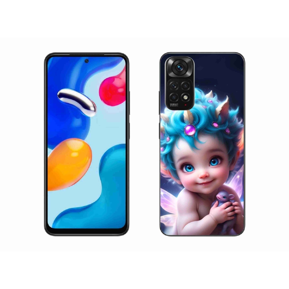 Gelový kryt mmCase na Xiaomi Redmi Note 11S 4G - dítě s motýlími křídly