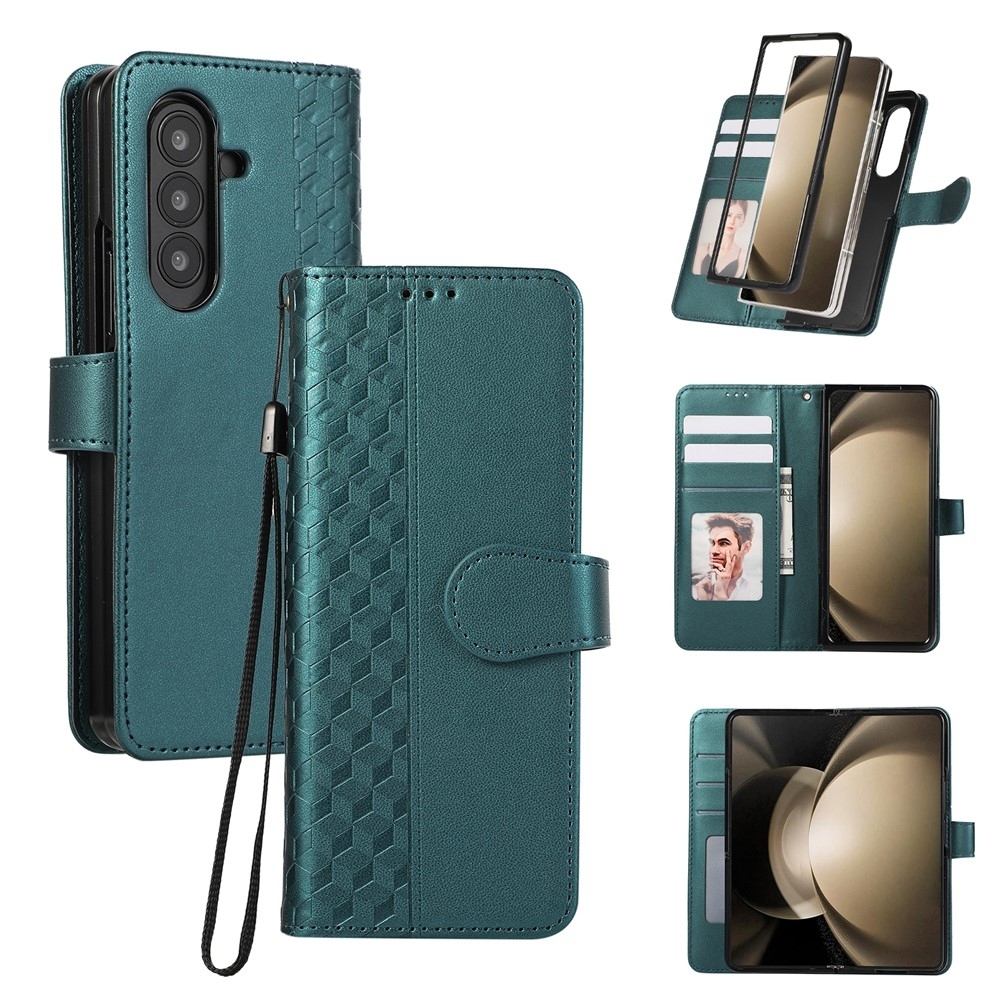 Gridy knížkové pouzdro na Samsung Galaxy Z Fold7 5G - zelené