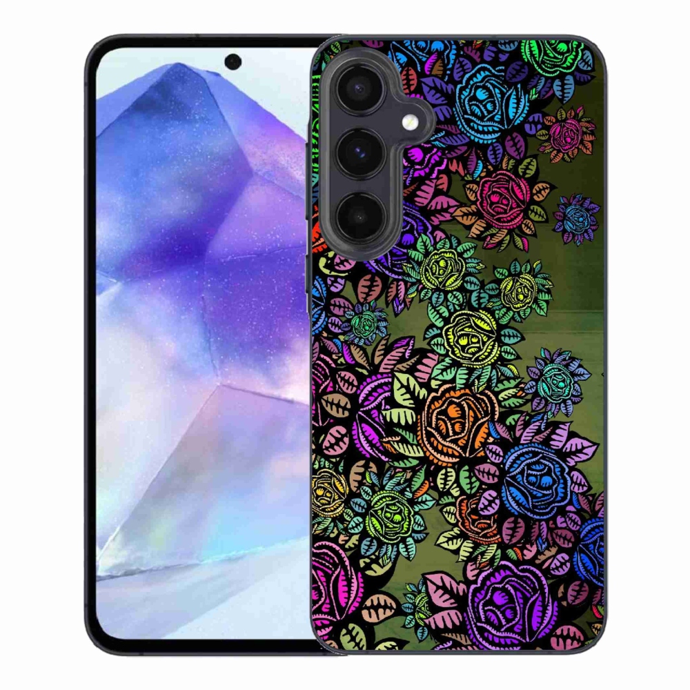 Gelový kryt mmCase na Samsung Galaxy A55 5G - květiny 6