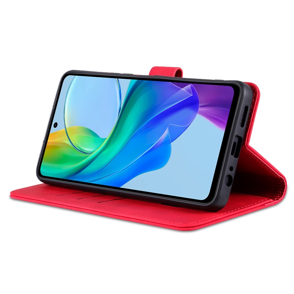 AZNS knížkové pouzdro na Vivo V29 Lite 5G - červené