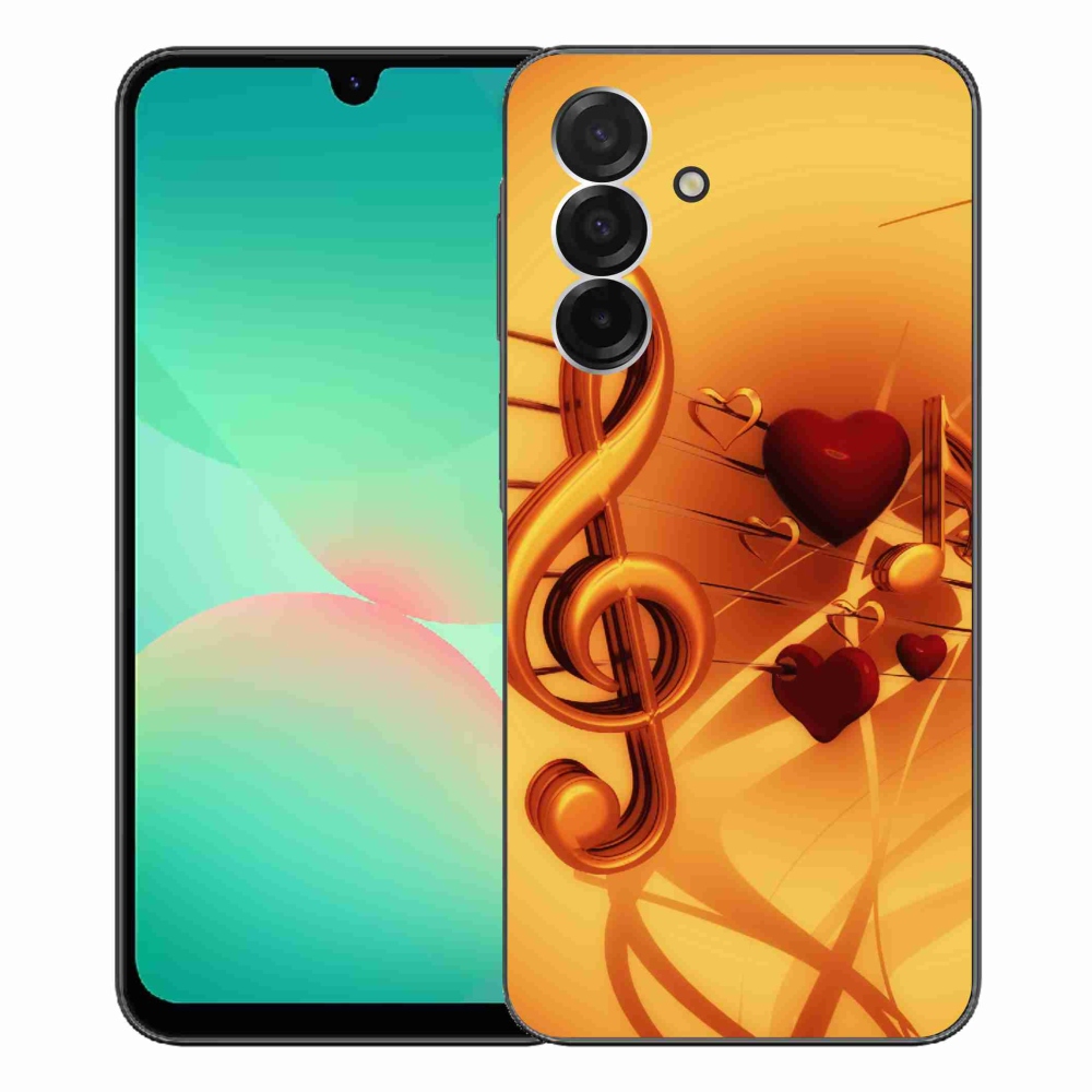 Gelový kryt mmCase na Samsung Galaxy A26 5G - noty