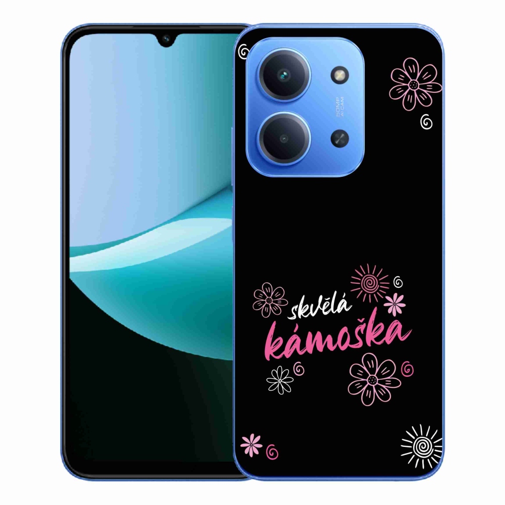 Gelový kryt mmCase na Xiaomi Redmi 15C 4G/5G (173mm) - skvělá kámoška černé pozadí