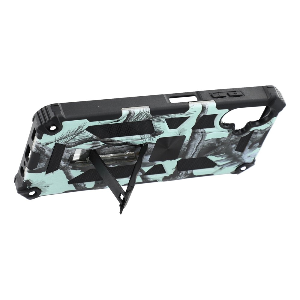 Camouflage odolný kryt na Samsung Galaxy A07 4G - světlezelený