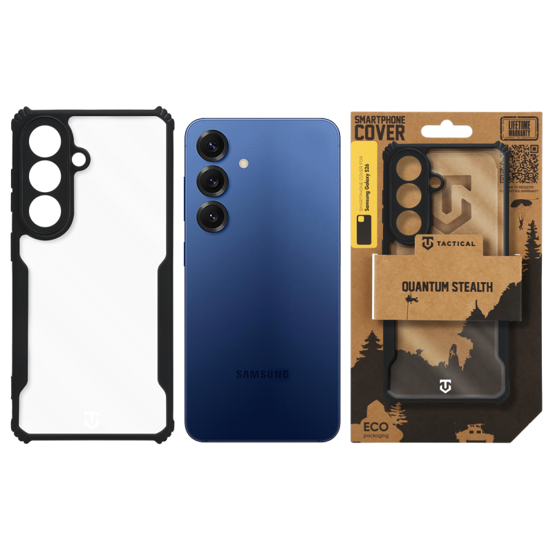 Tactical Quantum Stealth Kryt pro Samsung Galaxy S26 Clear/Black