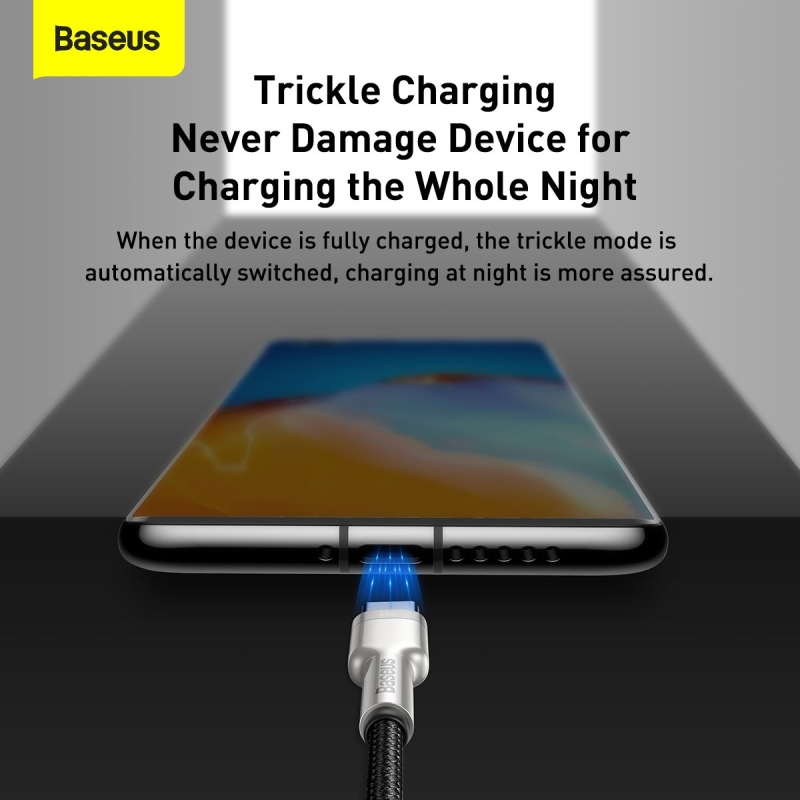 Baseus Cafule Metal Series Datový Kabel USB-A - USB-C 66W 2m Black