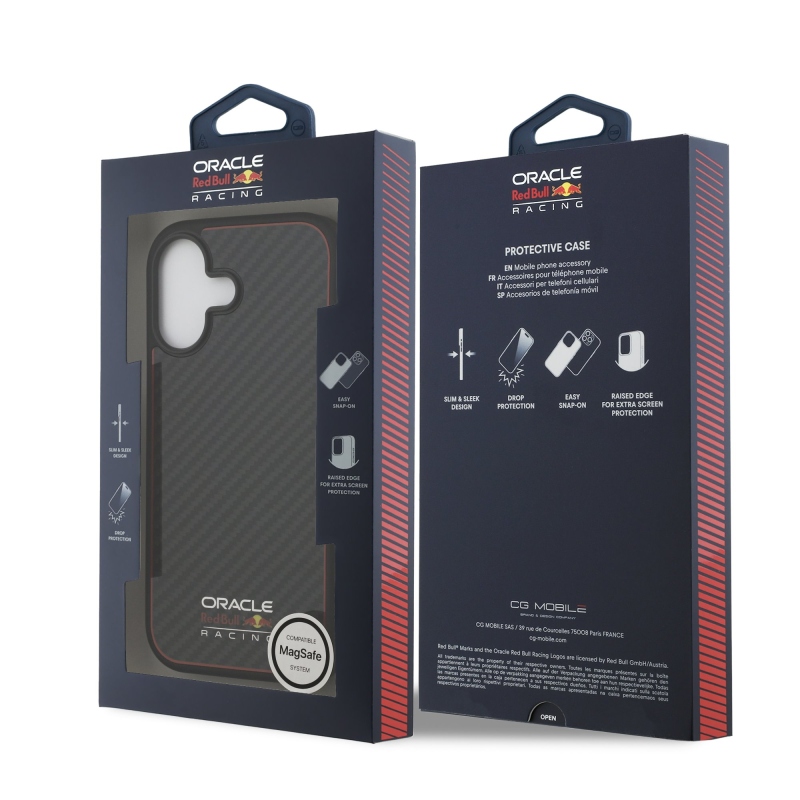 Red Bull Kevlar MagSafe Zadní Kryt pro iPhone 17 Black