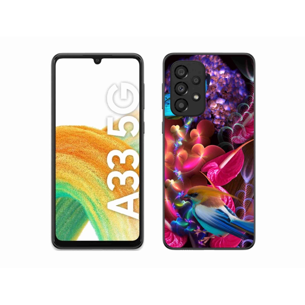 Gelový kryt mmCase na Samsung Galaxy A33 5G - barevné květiny