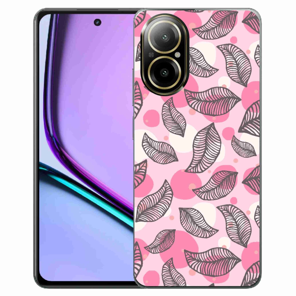 Gelový kryt mmCase na Realme C67 - kreslené padající listy