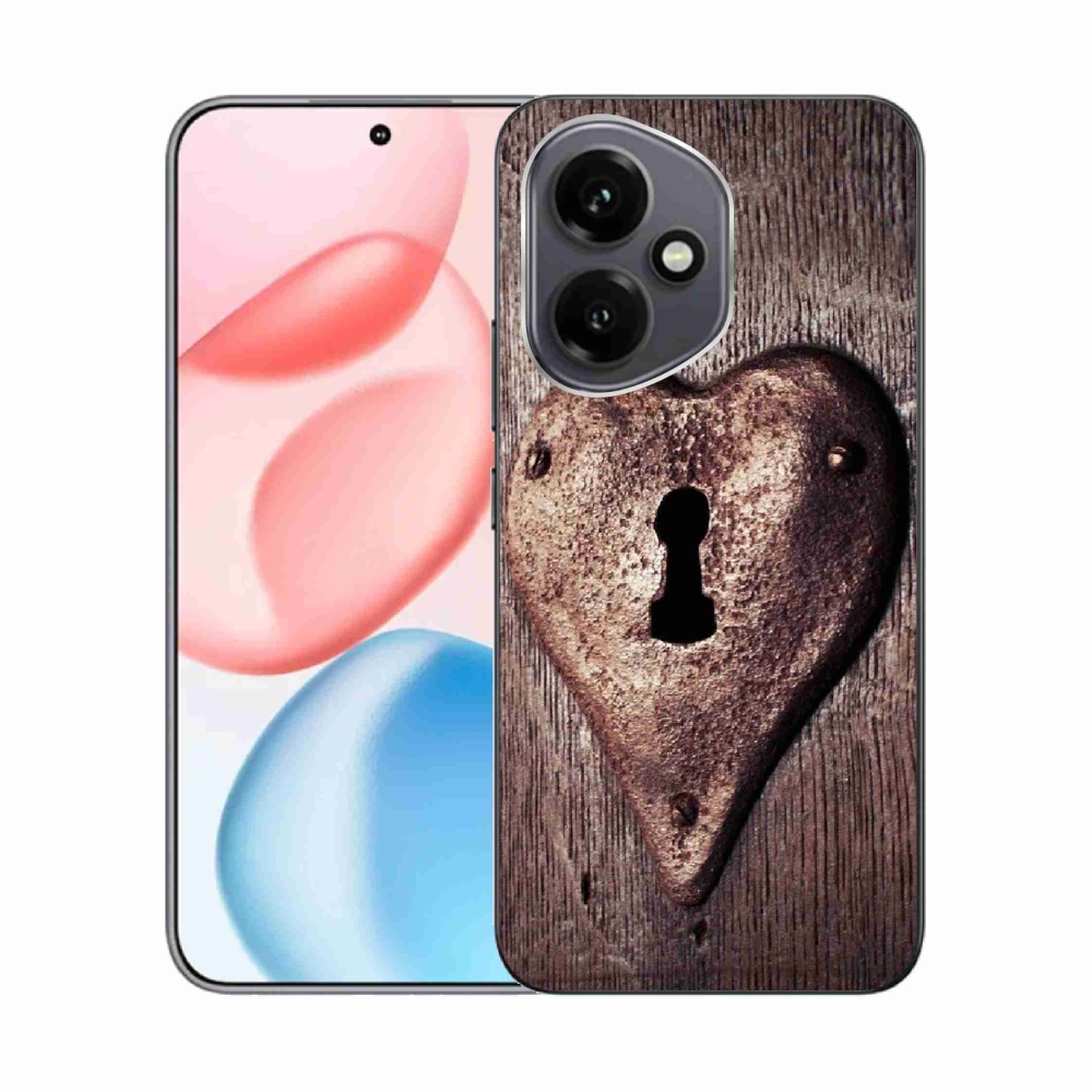 Gelový kryt mmCase na Honor 400 - zámek ve tvaru srdce
