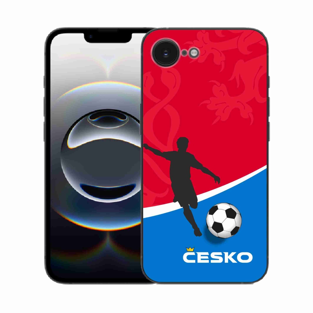 Gelový kryt mmCase na iPhone 16e - fotbal Česko