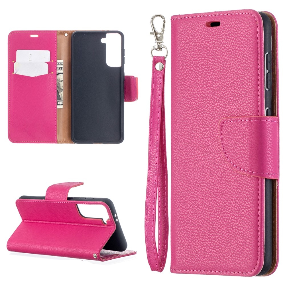 Wallet knížkové pouzdro na Samsung Galaxy S21 - rose