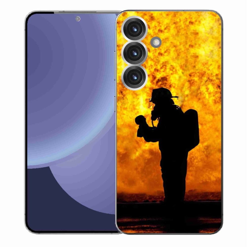 Gelový kryt mmCase na Samsung Galaxy S25+ - hasič