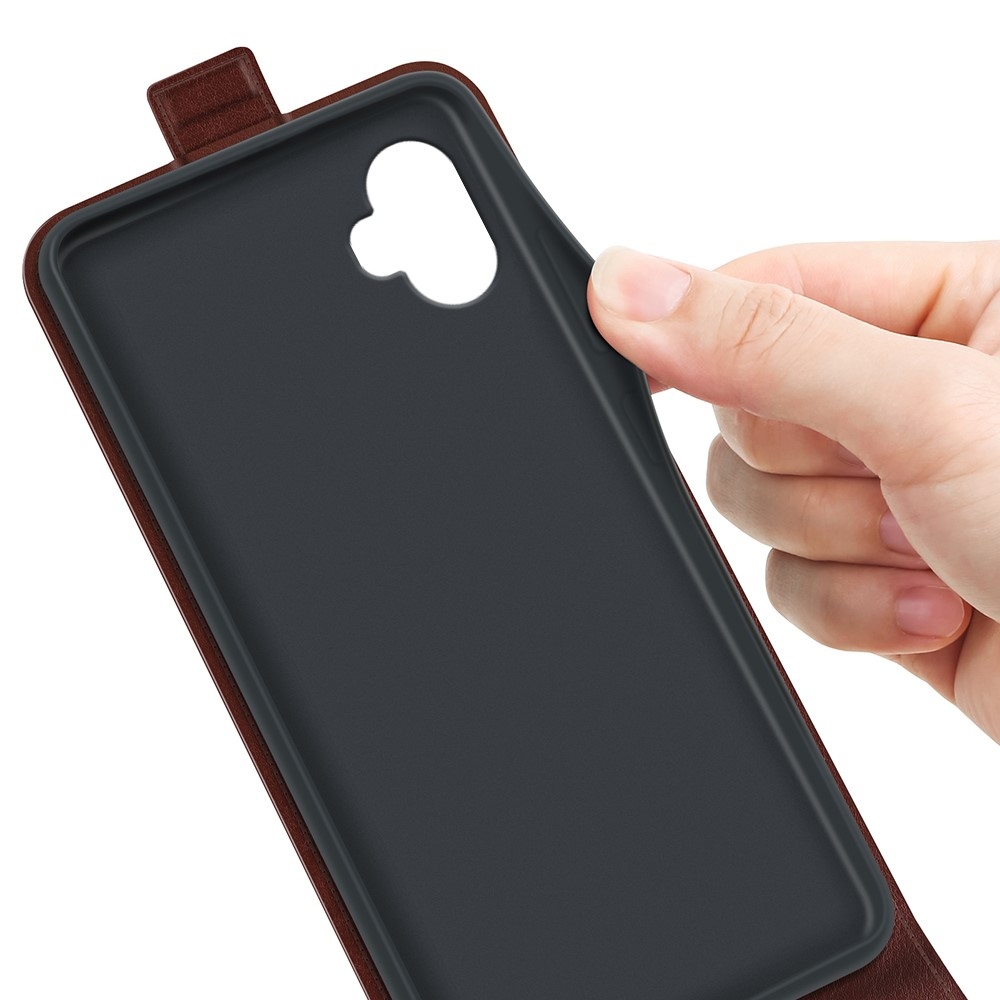 Vertical knížkové pouzdro na Samsung Galaxy Xcover 7 Pro - hnědé