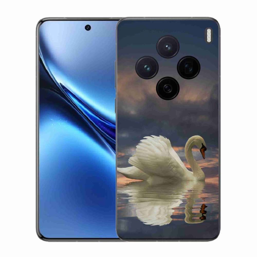 Gelový kryt mmCase na Vivo X200 5G - labuť