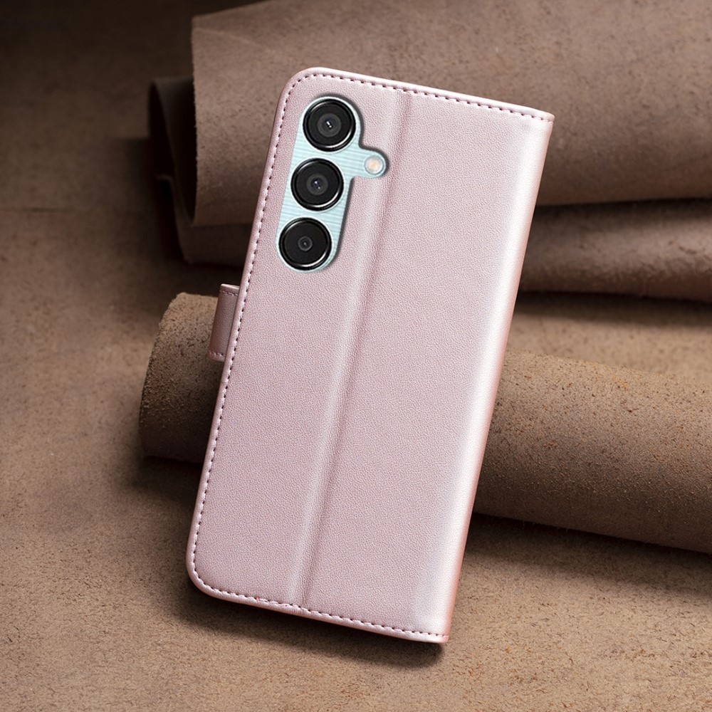 BNF knížkové pouzdro na Samsung Galaxy M15 5G - růžovozlaté
