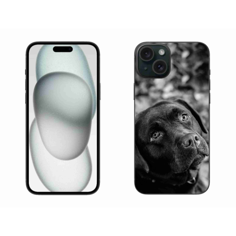 Gelový obal mmCase na iPhone 15 Plus - labrador